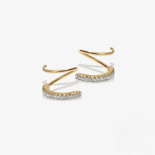 Euryphaessa | 14k Gold Aretes Stud Earrings