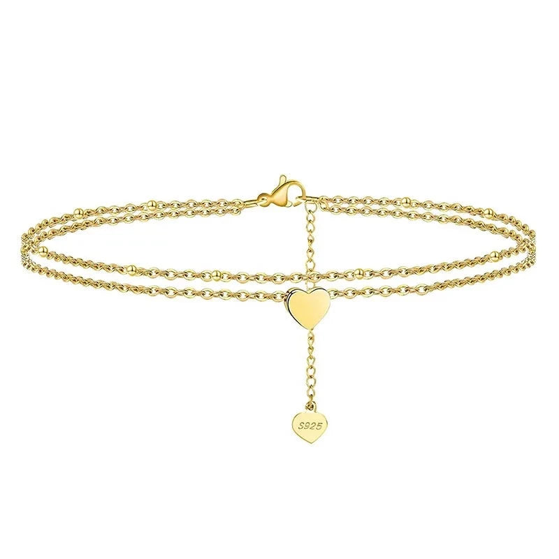 Theia | 14k Gold Amore Anklet