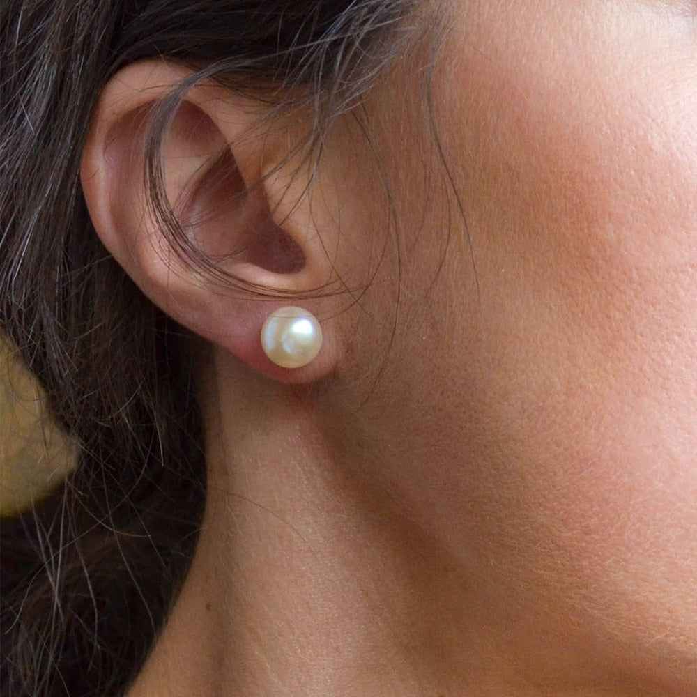 Akoya - Gai | 14k Gold Pearl Stud Earrings