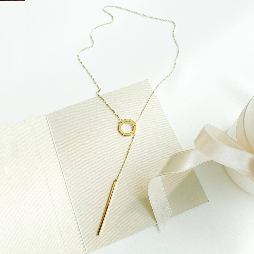 Aurora | 14k Gold Luna Pendant Necklace