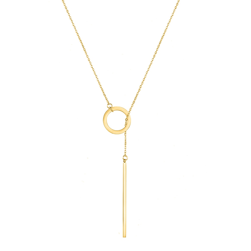 Aurora | 14k Gold Luna Pendant Necklace