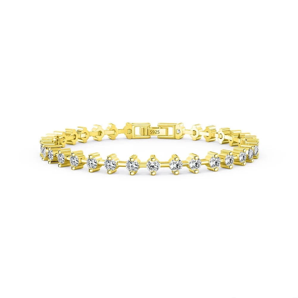 Euryphaessa | 14k Gold Diamond Tennis Bracelet