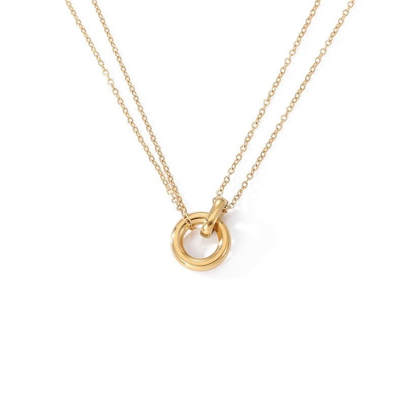 Aurora | 14k Gold Eternal Pendant Necklace