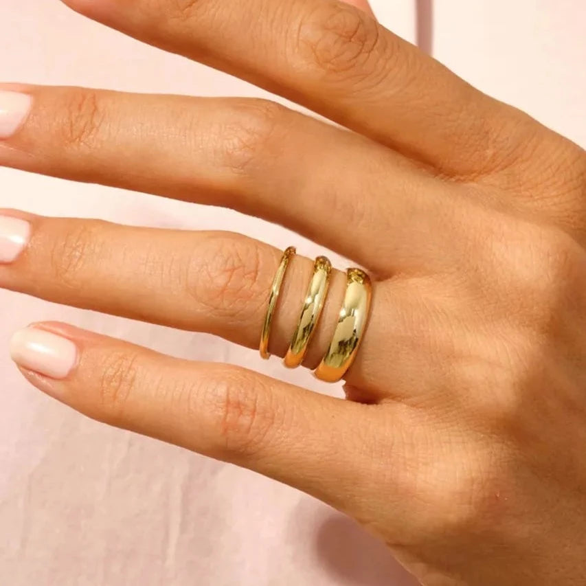 Aurora | 14k Gold Stackable Rings