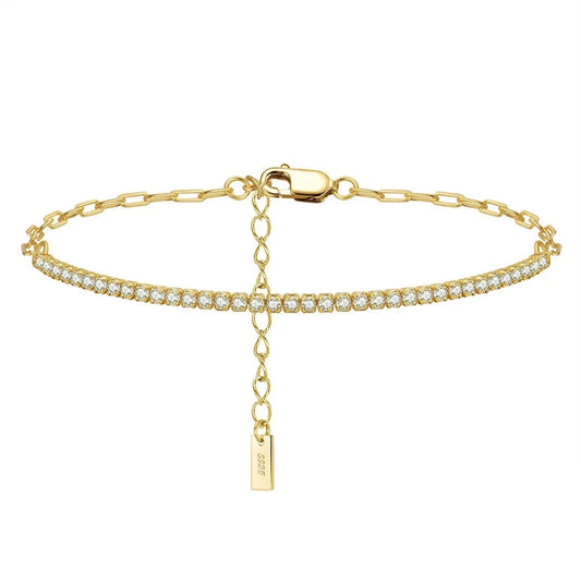 Euryphaessa | 14k Gold + Diamonds Tennis Bracelet
